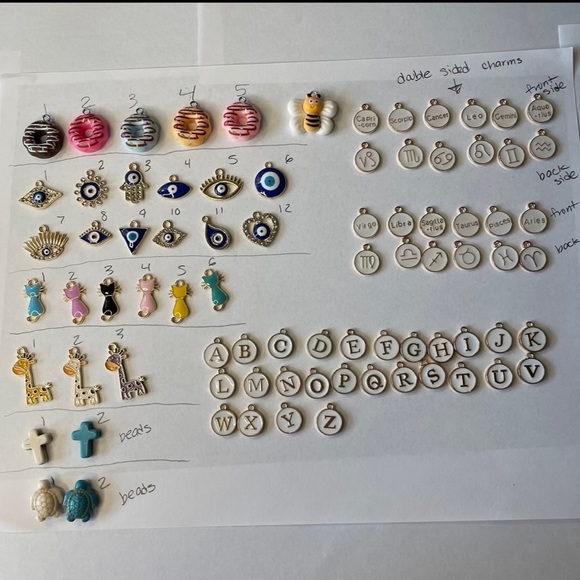 Handcrafted Pens Flower True Crime Beaded Unique Artisan Gift Office Accessories - Picture 5 of 5